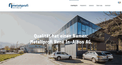 Desktop Screenshot of metallprofi.ch