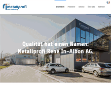 Tablet Screenshot of metallprofi.ch